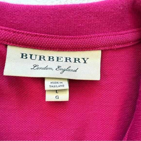 Burberry men polo Tshirt size L Retail 195$ - Picture 2 of 8